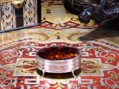 AN EARLY 20TH CENTURY STERLING SILVER AND TORTOISESHELL BOX C. 1927