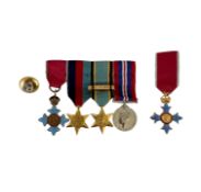A GROUP OF MEDALS ISSUED TO RAF FLIERS AND A CBE