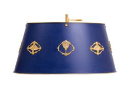 A MODERN TOLE AND ORMOLU JAPONISME STYLE LAMP SHADE