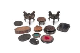 A QUANTITY OF CHINESE AND OTHER WOODEN STAND