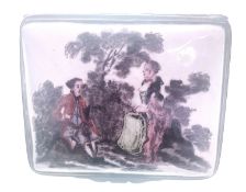 A FINE 18TH CENTURY GERMAN ENAMEL PORTRAIT SNUFF BOX