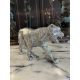 A SILVER MODEL OF A LEOPARD - Image 3 of 6