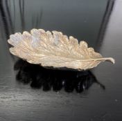 BUCCELLATI: A STERLING SILVER LEAF DISH