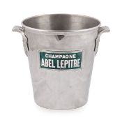 A FRENCH VINTAGE SILVER PLATED CHAMPAGNE COOLER