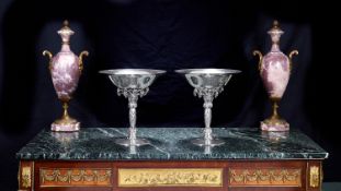 GEORG JENSEN: A LARGE PAIR OF STERLING SILVER GRAPE BOWLS