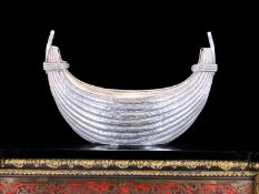 AN ITALIAN SILVER WINE COOLER IN THE FORM OF A BASKET