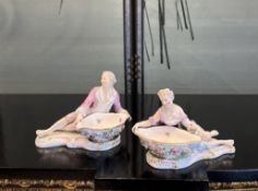 MEISSEN: A PAIR OF 19TH CENTURY PORCELAIN SWEETMEAT DISHES