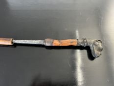 A LATE 19TH CENTURY DOG SWORD STICK MARKED 'SOLINGEN'