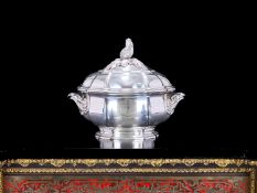 A FINE FRENCH SILVER TUREEN BY BOIN TABURET, PARIS, EARLY 20TH CENTURY