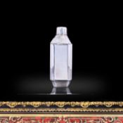 AN ITALIAN SILVER COCKTAIL SHAKER BY CARLO VALLE, MILAN