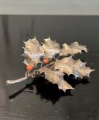 BUCCELLATI: A STERLING SILVER HOLLY SPRIG