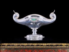 AN EARLY 20TH CENTURY ITALIAN SILVER WINE COOLER