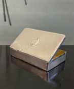A VICTORIAN STERLING SILVER SANDWICH BOX C. 1881