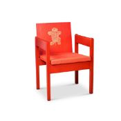 A PRINCE OF WALES INVESTITURE CHAIR DESIGNED BY LORD SNOWDON IN 1969