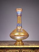 AN IMPORTANT LOBMEYR MAMLUK STYLE ENAMELLED GLASS VASE C. 1878