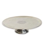 A RARE GEORGE I PERIOD STERLING SILVER TAZZA, LONDON, 1718