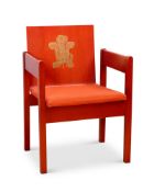 LORD SNOWDON: A PRINCE OF WALES INVESTITURE CHAIR C. 1969