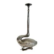 A RARE CHINESE EXPORT SILVER ROSE WATER SPRINKLER FOR THE ISLAMIC MARKET