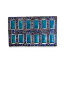 A 19TH CENTURY OTTOMAN SILVER AND ENAMELLED FRAME