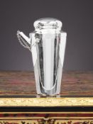A STERLING SILVER COCKTAIL SHAKER