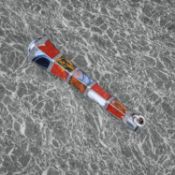 A 19TH CENTURY SCOTTISH AGATE MOUNTED CANE HANDLE