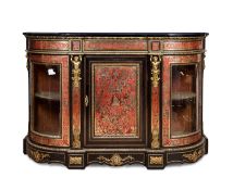 A FINE 19TH CENTURY FRENCH BOULLE STYLE CREDENZA