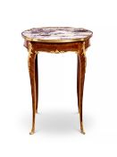 A FINE 19TH CENTURY ORMOLU MOUNTED GUERIDON IN THE MANNER OF FRANCOIS LINKE