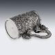 A RARE CHINESE EXPORT SOLID SILVER DRAGON MUG, SHAN JI C. 1900 - Image 18 of 25