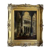 WLADIMIR PETROFF (RUSSIAN, 1880-1935): INTERIOR OF THE HAGIA SOPHIA, ISTANBUL