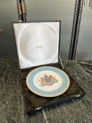 AN IMPERIAL PORCELAIN PLATE OF PERSIA BY SPODE IN DISPLAY BOX