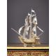 A STERLING SILVER AND SILVER GILT NEF WITH LONDON IMPORT MARKS - Image 1 of 9
