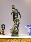 GILBERT BAYES (BRITISH, 1872-1953): 'THE GOOSE GIRL' BRONZE 1/8