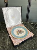 AN IMPERIAL PORCELAIN PLATE OF PERSIA BY SPODE IN DISPLAY BOX