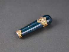 A FINE 18TH CENTURY GOLD, DIAMOND AND BLOODSTONE CASE C. 1760