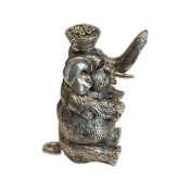 A FABERGE STYLE ELEPHANT SCENT BOTTLE