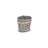 A GEORGE III SILVER FILIGREE SCENT BOTTLE SET, CIRCA 1770
