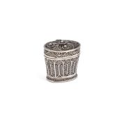 A GEORGE III SILVER FILIGREE SCENT BOTTLE SET, CIRCA 1770