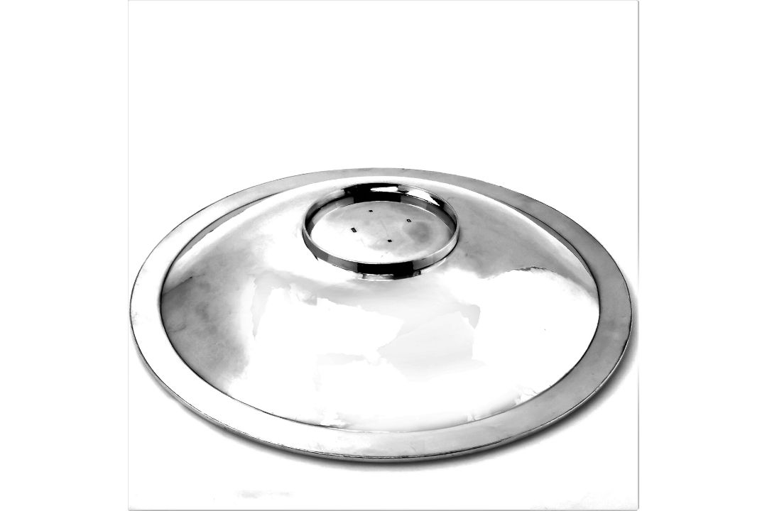 A LARGE MODERNIST STERLING SILVER BOWL CENTREPIECE BY ALEX BROGDAN - Image 5 of 7