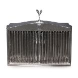 A ROLLS ROYCE RADIATOR GRILLE HUMIDOR AND ACCESSORIES CASE