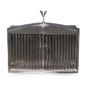A ROLLS ROYCE RADIATOR GRILLE HUMIDOR AND ACCESSORIES CASE