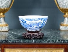 A 19TH CENTURY CHINESE PORCELAIN BOYS AT PLAY BOWL