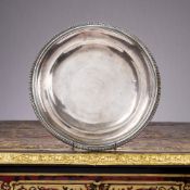 A RARE EARLY 18TH CENTURY AUSTRIAN SILVER DISH C. 1723
