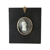 AN EARLY 19TH CENTURY CAMEO GLASS PORTRAIT OF NAPOLEON