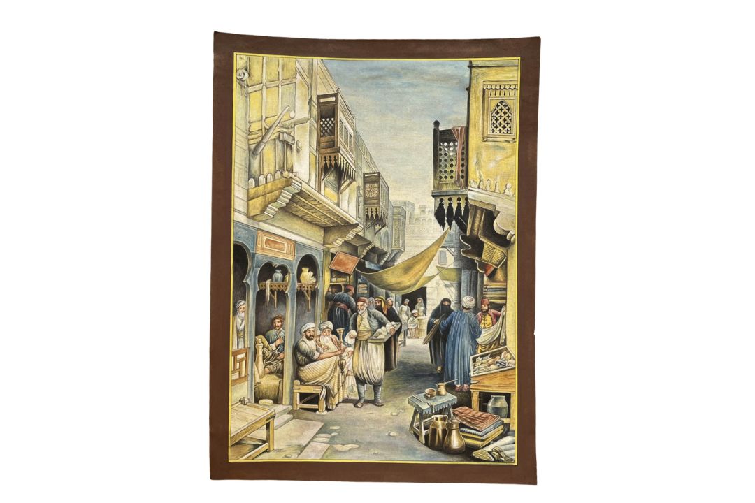 MIDDLE EASTERN STREET SCENE: WATERCOLOUR