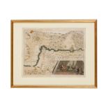 FIVE 17TH CENTURY HAND COLOURED MAPS OF THE HOLY LAND