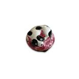 AN 18TH CENTURY BILSTON ENAMEL SPANIEL PATCH BOX C. 1780