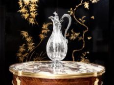 A MID 19TH CENTURY STERLING SILVER WINE JUG, LONDON, 1855, DANIEL & CHARLES HOULE