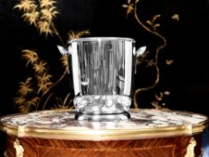 AN ITALIAN ART DECO STYLE SILVER WINE COOLER BY BOGGIALI ARGENTIERI MILANO