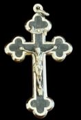 kl.Brustkreuz, versilbert, L-4,5 cm