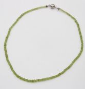 Halskette, Peridot, Harry Ivens, 925er Magnet-Schließe, ca. L-44,5cm